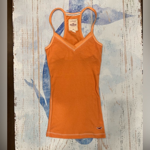 Hollister Tops - Hollister Women's Vibrant Orange Camisole
